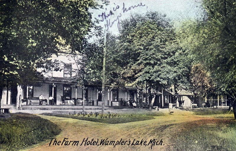 Farm Hotel - Vintage Postcard